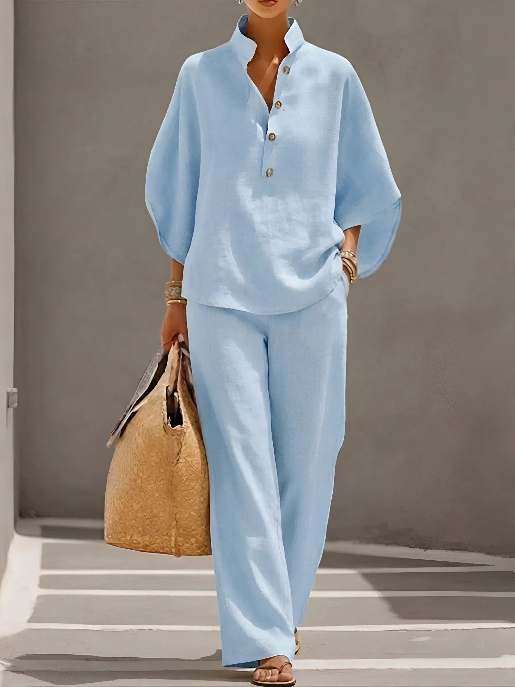 Galaletsang | Linen Cotton Breezy Two-Piece Set