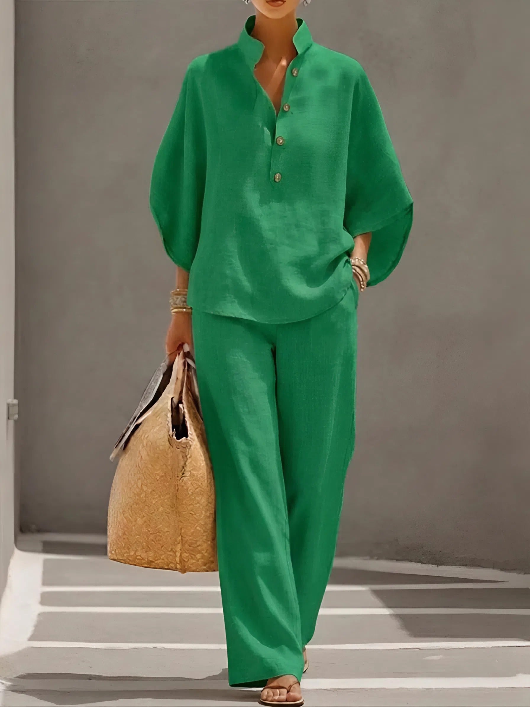 Galaletsang | Linen Cotton Breezy Two-Piece Set