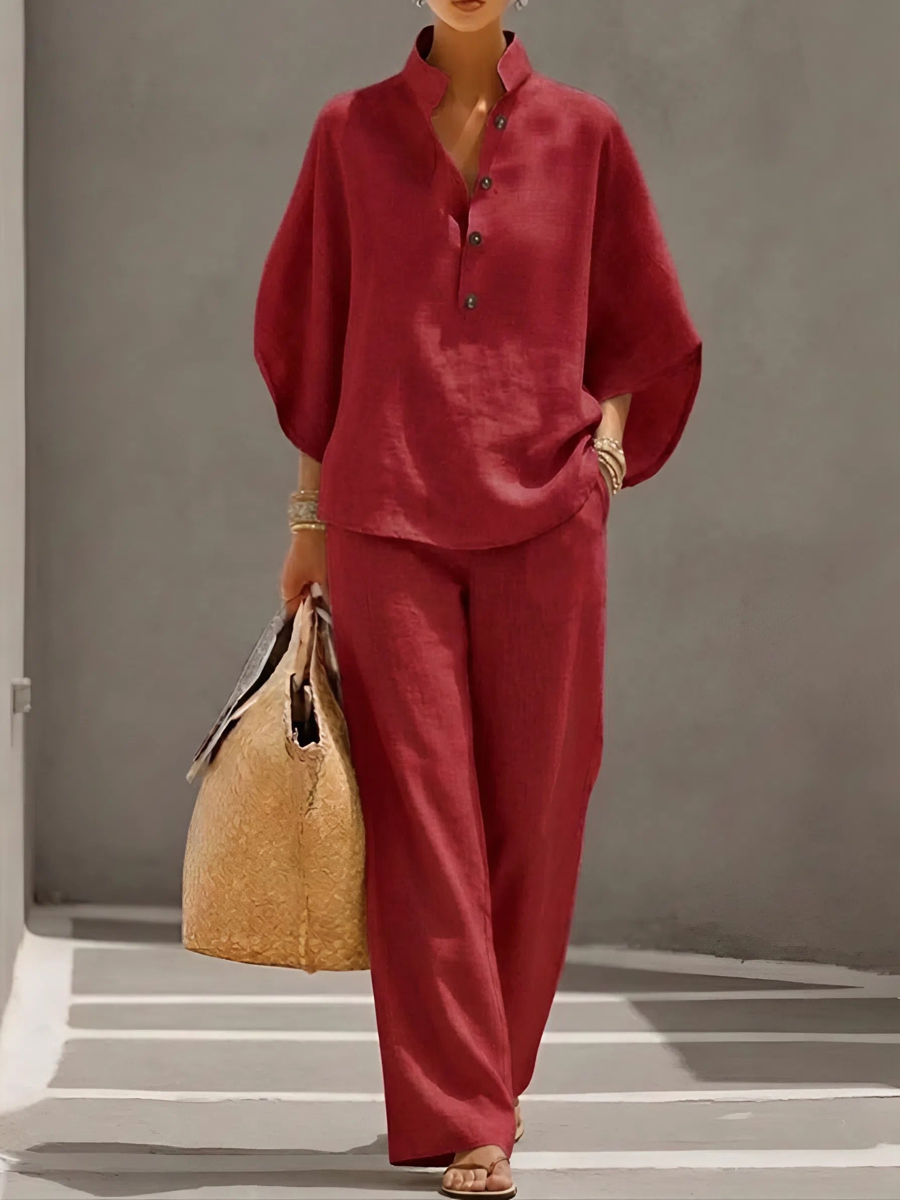Galaletsang | Linen Cotton Breezy Two-Piece Set
