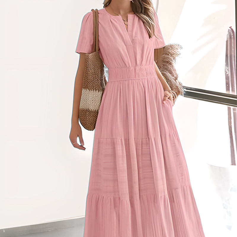 Suzette | Smocked Waist Tiered Maxi Dress