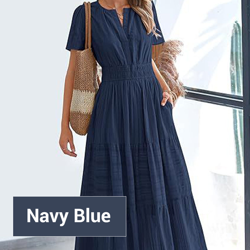Suzette | Smocked Waist Tiered Maxi Dress