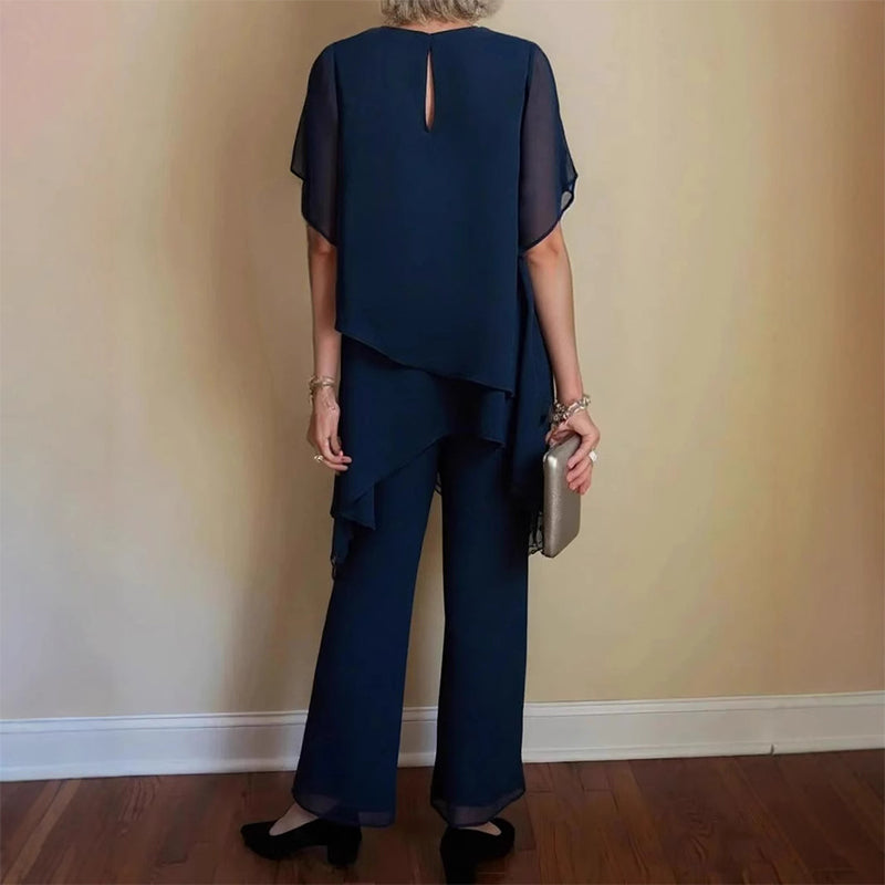 Lizette | Irregular Top & Wide-Leg Set