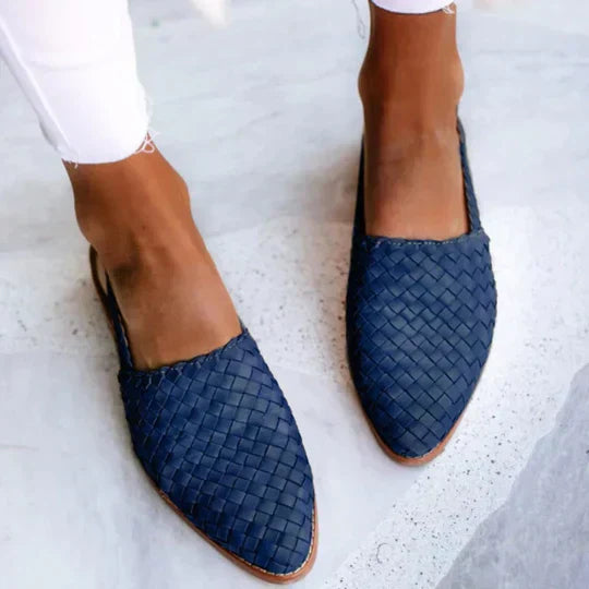Elena | Braided Pointed Sandals