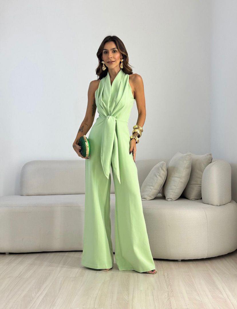 Nkele | Fluid Wide-Leg Elegant Jumpsuit