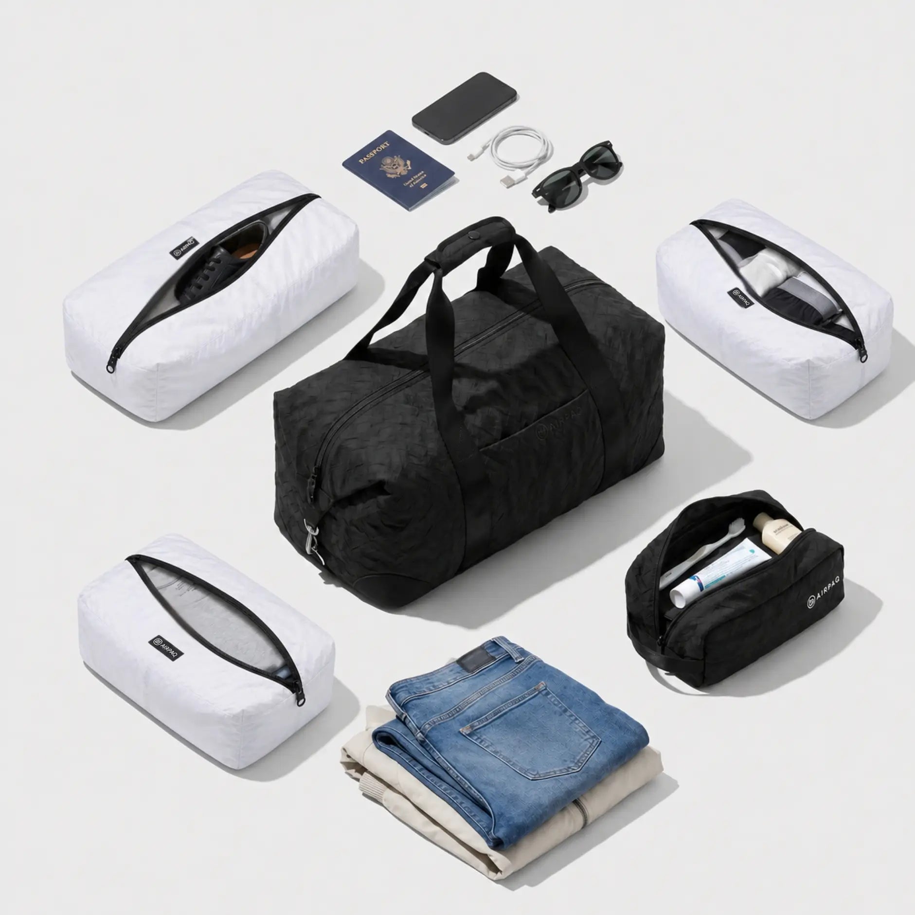 David | Upcycled Airbag Weekend Duffel