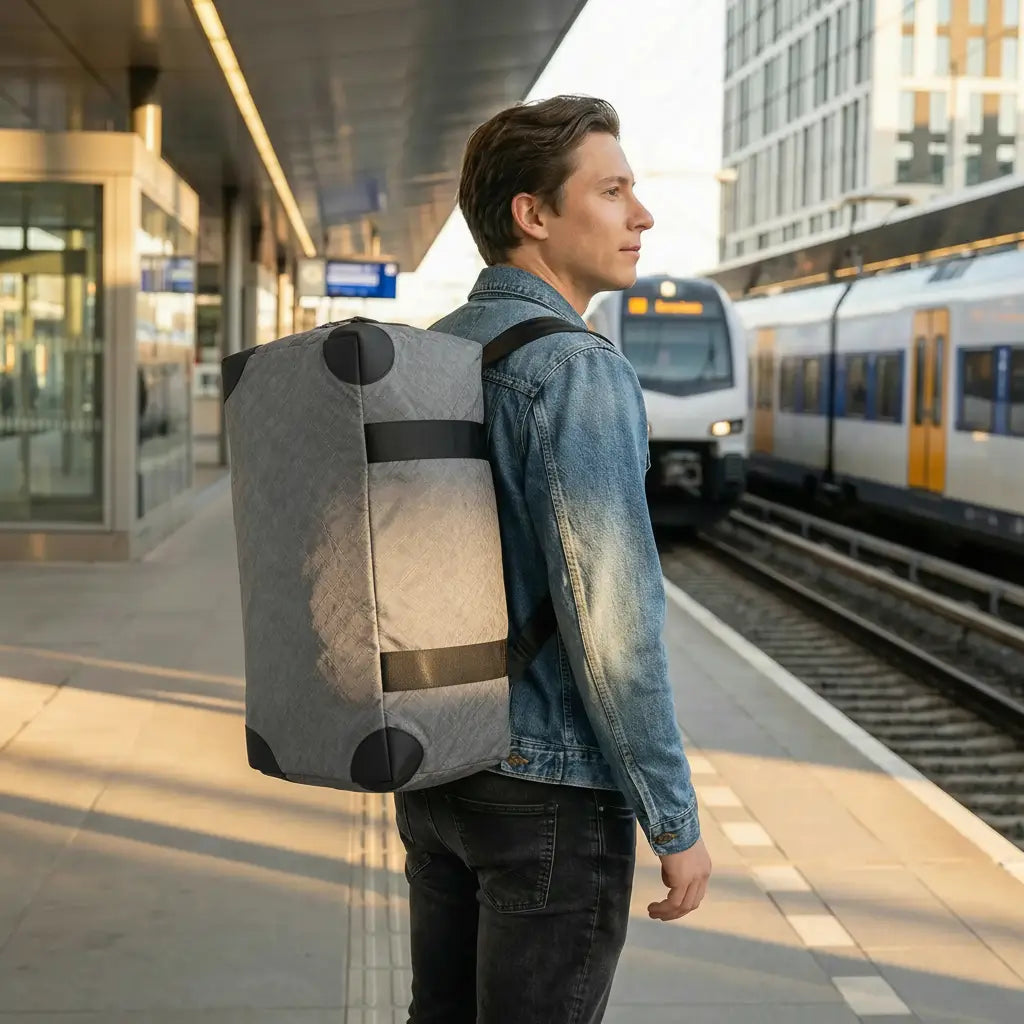 David | Upcycled Airbag Weekend Duffel